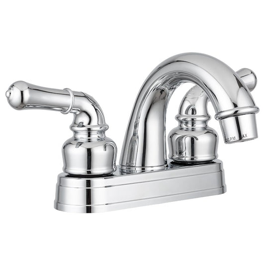 Robinet Lavabo RV Dura Faucet Chrome 2 Poignées Style Théière – 10-1187