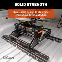 CURT S20 Glissière pour Attelage 5e Roue 25 000 lb – Déplacement 12 po pour Camion Caisse Courte