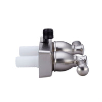 Robinet de Douche Dura Faucet 10-1324 pour VR – 2 Vannes, Nickel Satiné, Série Designer