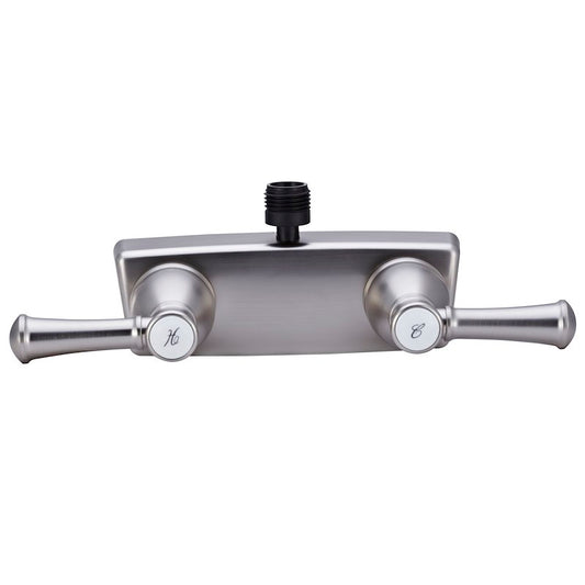 Robinet de Douche Dura Faucet 10-1324 pour VR – 2 Vannes, Nickel Satiné, Série Designer
