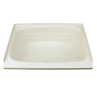 Baignoire pour VR 24x38 pouces Lippert Better Bath – Drain Central, ABS, Couleur Parchemin