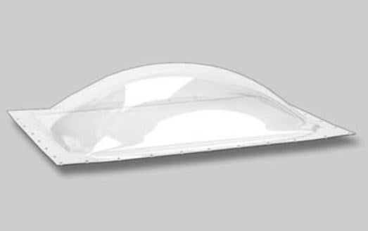 Puits de lumière bombé 22-0566 pour VR – 21,5 x 18 po – Polycarbonate transparent avec scellant