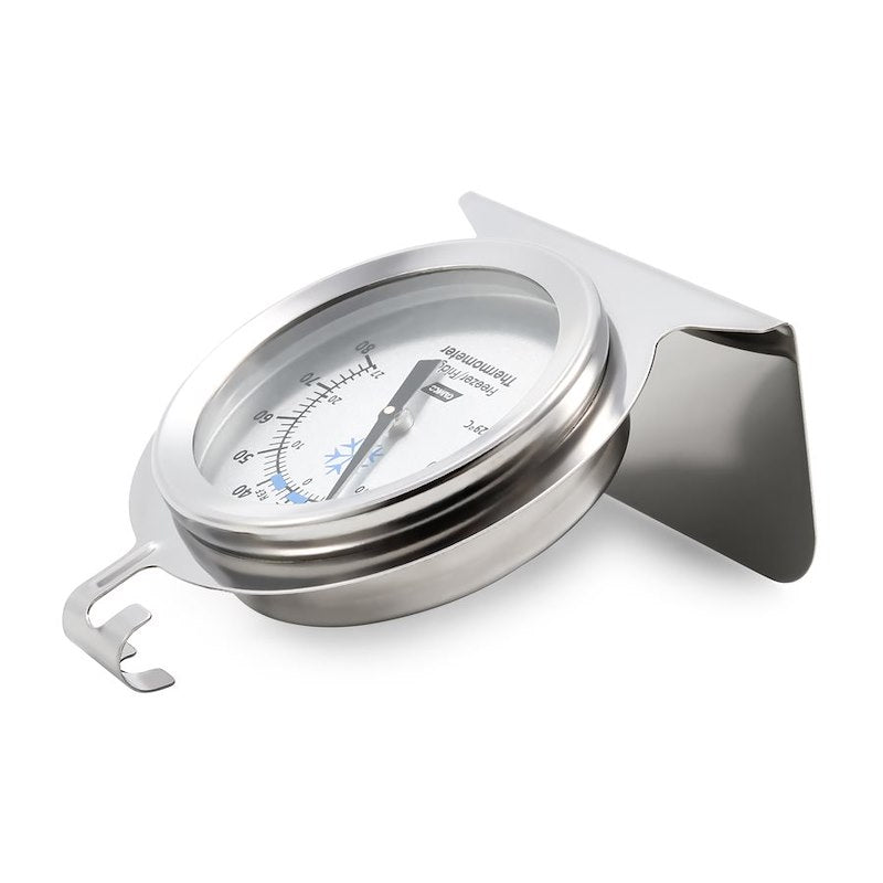 Thermomètre Réfrigérateur/ Congélateur Camco en Acier Inoxydable – Affichage Analogique, -29°C à +27°C