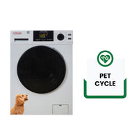 Laveuse-sécheuse tout-en-un Pinnacle 07-8088 | Combo compact 15 lb avec cycles animaux et allergènes
