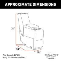 Thomas Payne® Norlina Center Console – 12"x34"x31"
