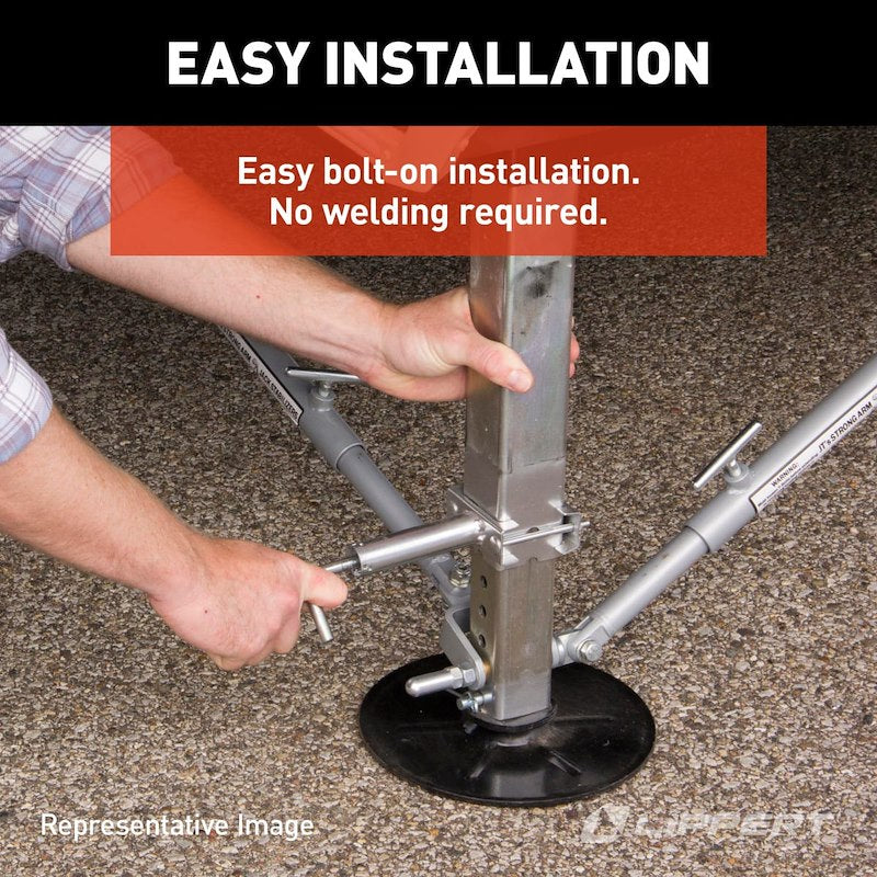 Stabilisateur JT’s Strong Arm Lippert pour roulotte à sellette – Kit de renfort en acier (15-0359)