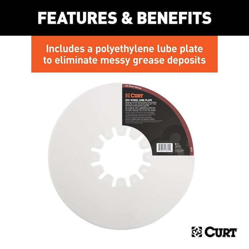 Attache Fifth Wheel CURT A16 16 000 lb pour Ram avec Système OEM – Tête Articulée et Poignée Autobloquante