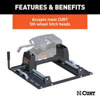 Plaque Adaptatrice CURT 72-1597 pour 5e Roue – Compatible Ford Puck System, 24 000 lb