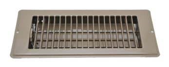 Grille de Plancher 4"x12" avec Registre – Métal Marron – AP Products 94-8032 pour VR