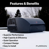 Climatiseur de Toit Furrion Chill™ Cube 18000 BTU pour VR – Noir, 120V, Système à Conduits
