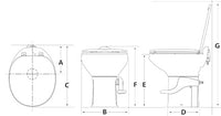 Thetford Aqua Magic® Style II RV Toilet – Ceramic, Low Profile, Foot Pedal Flush