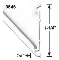 Moulure Plate Aluminium 1-1/4" x 16' avec Insertion – AP Products 20-6947