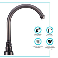 Dura Faucet Venetian Bronze RV Kitchen Faucet 10-1304 – High Arc