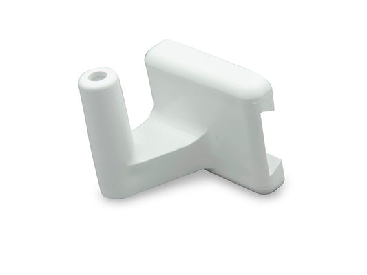 Support mural pour douche extérieure RV – Blanc polaire UV – B&B Molders 55-5248