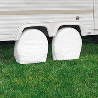 Housse de pneu 24-27 pouces en vinyle blanc – Ensemble de 2 – Classic Accessories