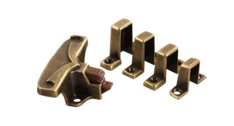 Attrape-porte pour armoire VR JR Products 20-1983 – Aluminium doré