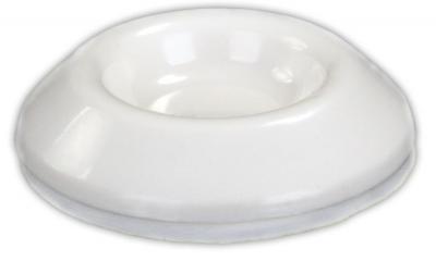 Butée de Porte Autocollante Universelle – JR Products 20-1888 – 2 po – Caoutchouc Blanc