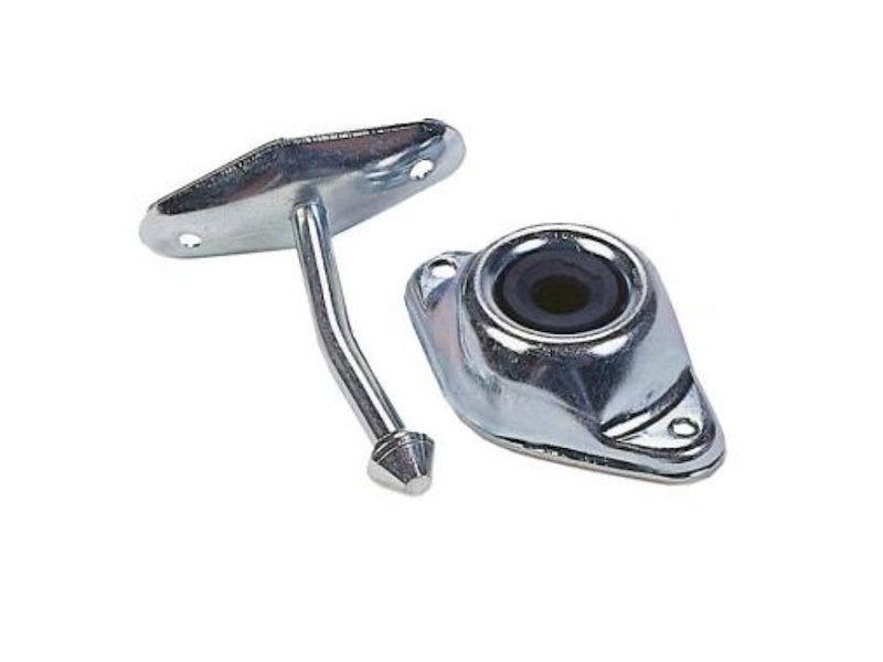 JR Products 3" RV Door Catch – Zinc Steel with Rubber Bushing
