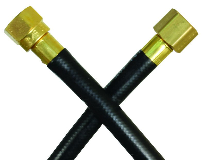 Tuyau de Propane JR Products 36" – 1/4" Intérieur, 3/8" Femelle NPT x SAE Flare, Homologué UL/CSA