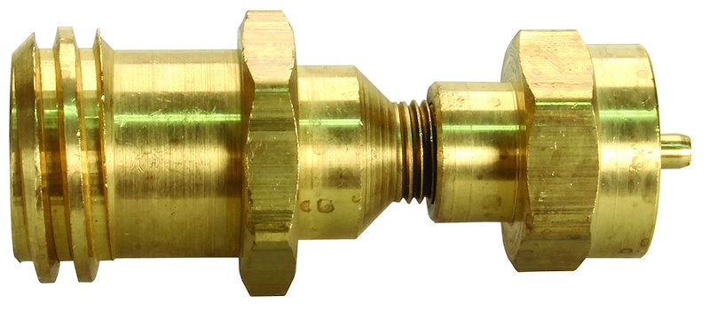 JR Products 06-0074 Propane Adapter 1"-20 Female x Male Quick Connect