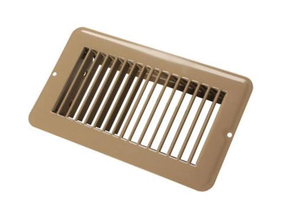 Brown 4x8 Floor Grille JR Products Steel – No Damper – for RV or Home
