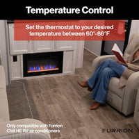 Thermostat Mural Furrion Chill™ HE Programmable Multi-Zones 12V – Écran LCD et Contrôle Ventilation