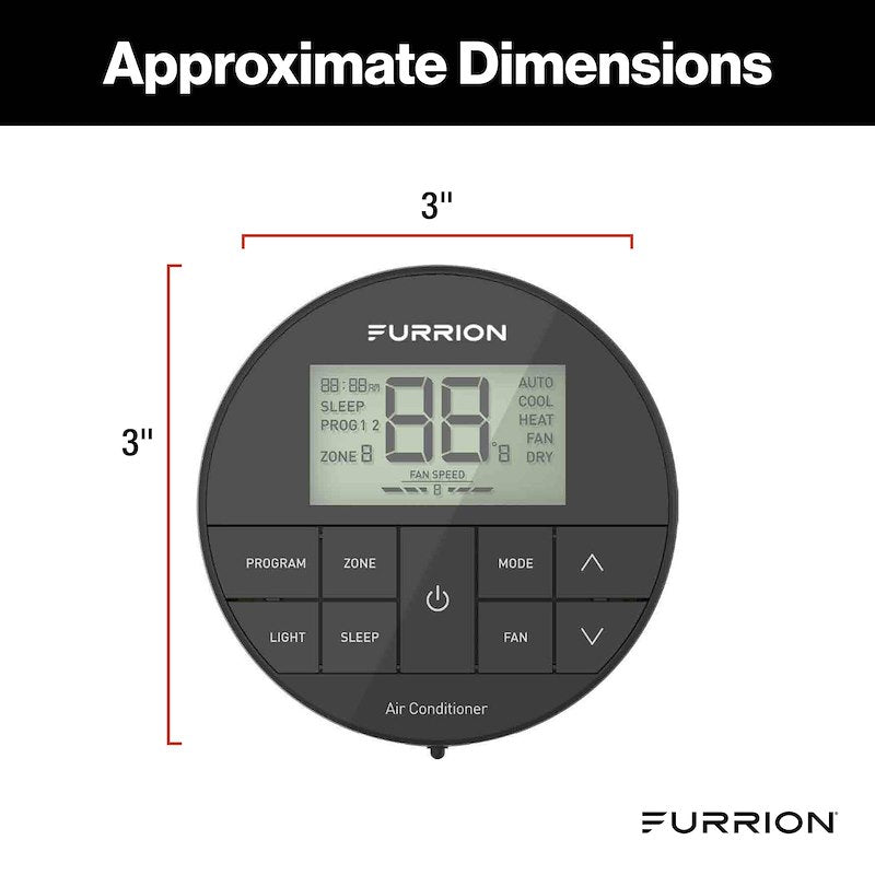 Thermostat Mural Furrion Chill™ HE Programmable Multi-Zones 12V – Écran LCD et Contrôle Ventilation