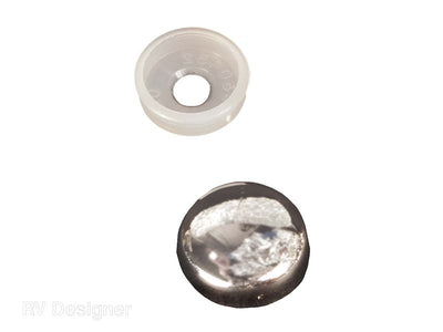 Couvre-Vis à Clipser avec Collerette Chrome pour VR – RV Designer - UNITÉ