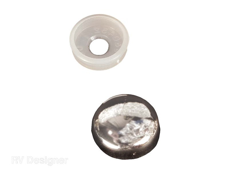 Couvre-Vis à Clipser avec Collerette Chrome pour VR – RV Designer - UNITÉ