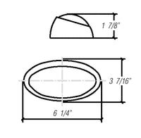Optronics 72-5901 – Lumière de porche ovale avec interrupteur pour VR 12,8V