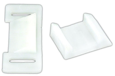 Arrêt de tiroir JR Products 20-1912 blanc – Accessoire de glissière pour VR et meubles