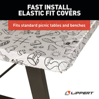 Nappe de pique-nique étanche avec housses de banc – Lippert Components
