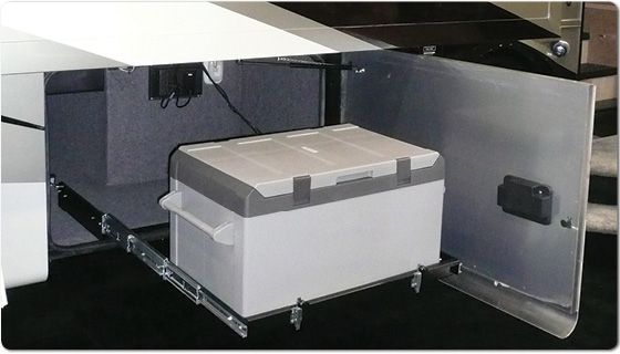 Plateau coulissant réfrigérateur MOR/ryde MOR/stor – 225 lb, 95,5 x 54,8 x 12,7 cm, glissière à billes
