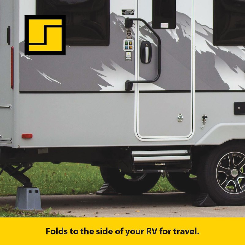 Rampe d’accès Lend-a-Hand Stromberg Carlson 20-0623 pour marchepieds de VR – Aluminium noir avec poignée en mousse
