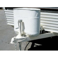 Housse de réservoir propane double 30 lb résistante aux intempéries – Vinyle blanc polaire ADCO