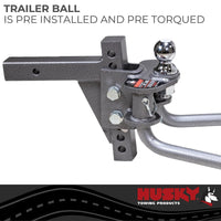 Husky Center Line CLFS 07-8385 - Weight Distribution Hitch with Built-In Sway Control, 8,000 lbs