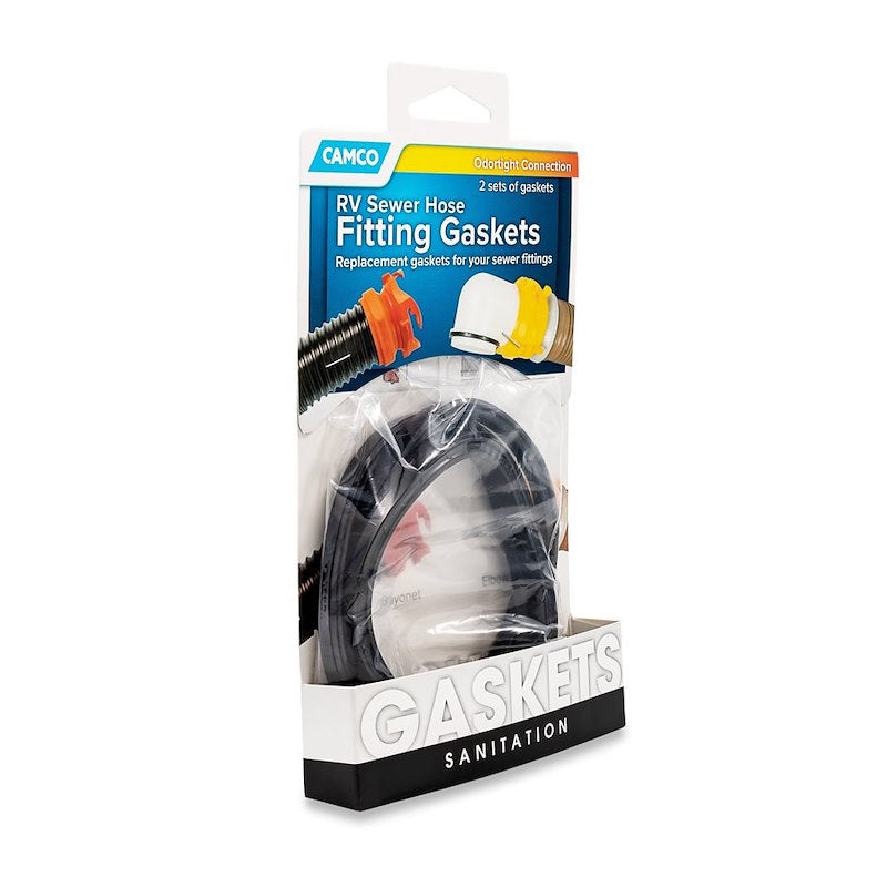 Joints d’étanchéité Camco 11-0182 pour raccords d’égout de VR – Compatibles coudés et baïonnette