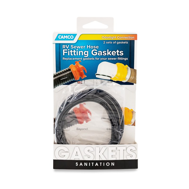 Joints d’étanchéité Camco 11-0182 pour raccords d’égout de VR – Compatibles coudés et baïonnette