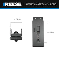 Boîtier d’attelage à sellette Reese Sidewinder 06-8847 – Air-Ride 20 000 lb pour camionnettes à caisse courte