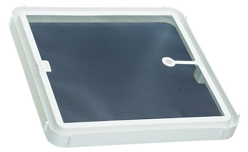 Cadre de moustiquaire de toit Ventline 93-6980 – 14x14 po blanc bouleau pour évents de toit V2128