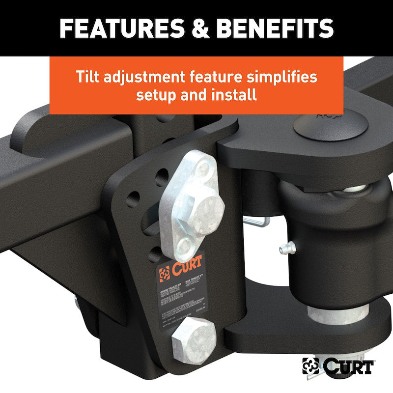 Attelage de Répartition de Poids CURT TruTrack™ 71-8501 – 8000 lb avec Contrôle de Lacet Intégré