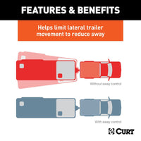 Attelage de Répartition de Poids CURT TruTrack™ 71-8501 – 8000 lb avec Contrôle de Lacet Intégré