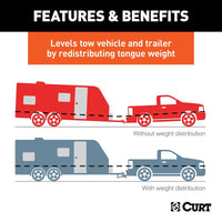 Attelage de Répartition de Poids CURT TruTrack™ 71-8501 – 8000 lb avec Contrôle de Lacet Intégré