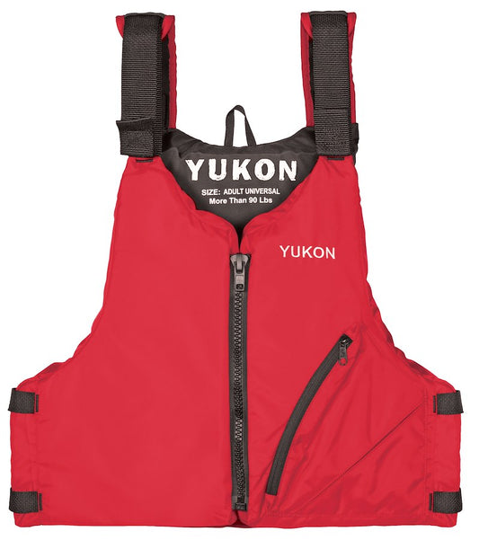 Veste de sauvetage Airhead YUKON Type I – Adulte universelle Rouge approuvée Garde côtière