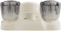 Robinet Lavabo VR Dura Faucet 10-0665 Blanc 4" – Double Poignée