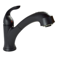 Premium Phoenix 25-4961 Matte Black Kitchen Faucet with Pull-Down Spout