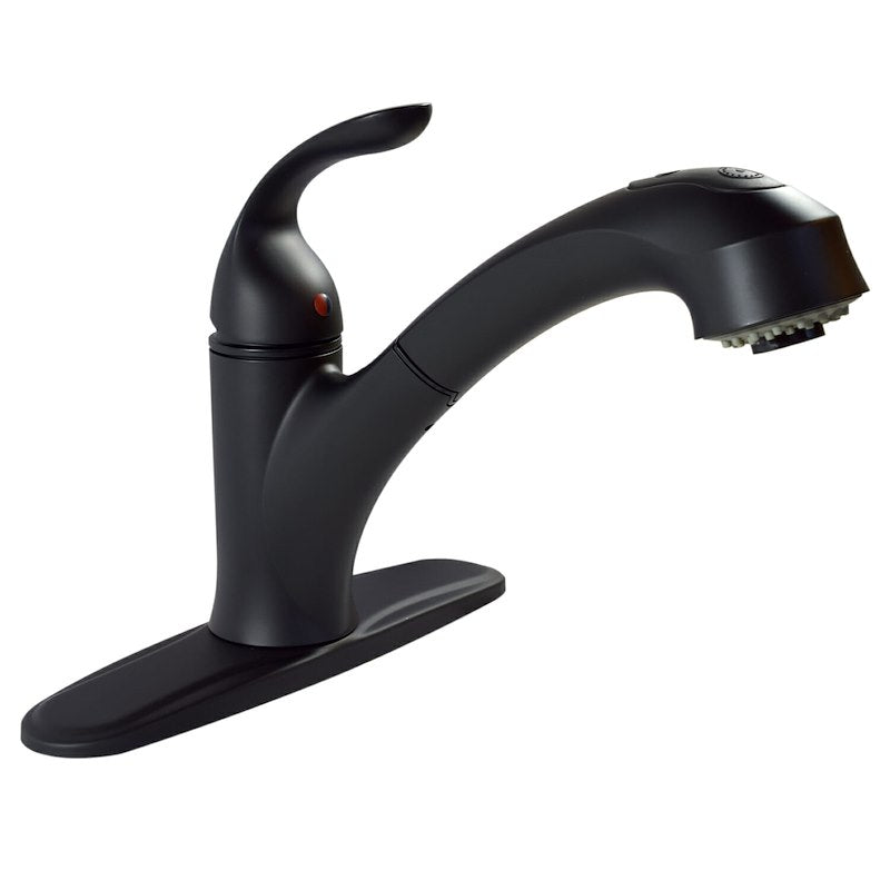 Premium Phoenix 25-4961 Matte Black Kitchen Faucet with Pull-Down Spout