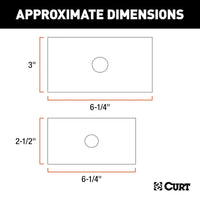 Adaptateur Réducteur Attelage CURT 3" vers 2-1/2" et 2" – Acier Haute Résistance