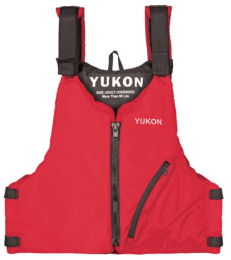 Veste de sauvetage Yukon Airhead Oversize rouge – Approuvée Garde côtière US & Canada