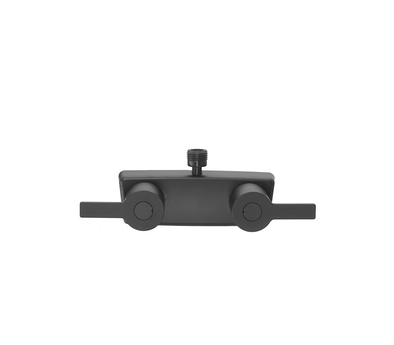 Robinet de douche RV Dura Faucet 09-1254 noir mat 2 valves 4 pouces